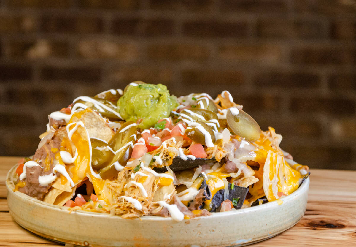 Happy hour nachos from Bailiwick in The Orleans casino in Las Vegas. (The Orleans casino)