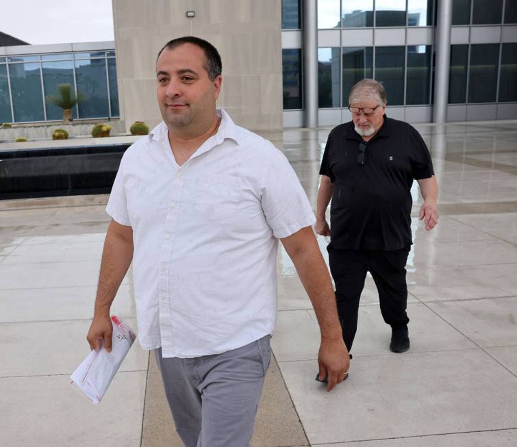 Nye County Sheriff’s Office Capt. David Boruchowitz walks out of the Lloyd George U.S. Courth ...