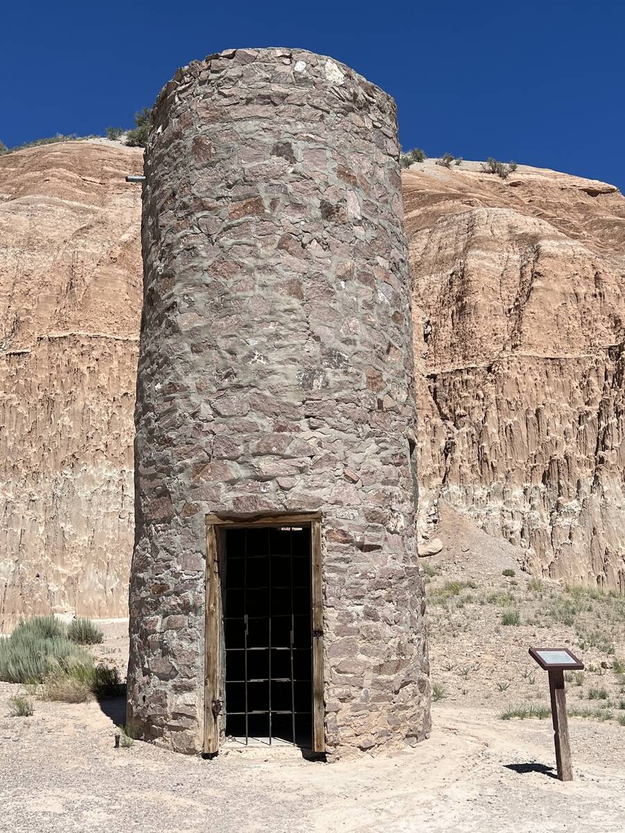 An abandoned water tower, constructed by the Civilian Conservation Corps in the 1930s, is seen ...