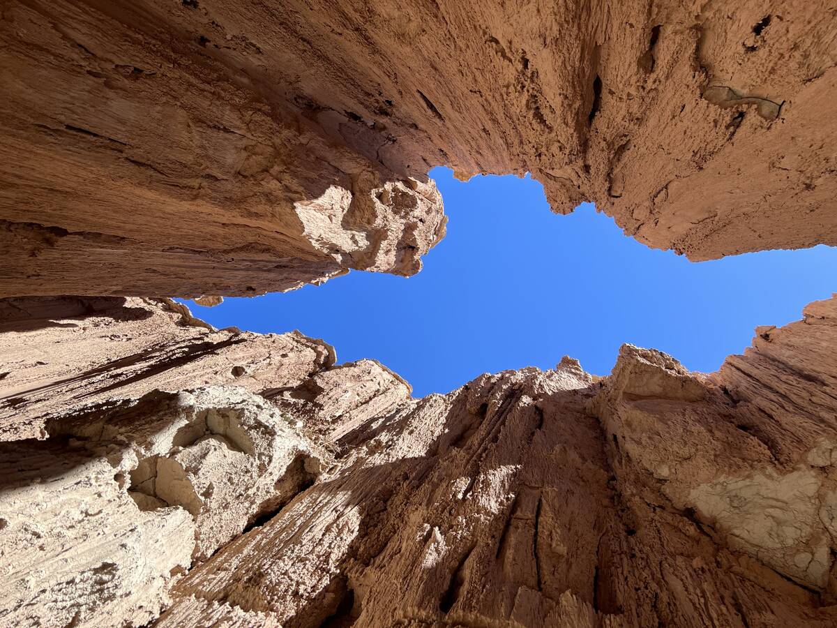 Cathedral Gorge State Park is seen on July 8, 2023. The park is located in a long, narrow valle ...