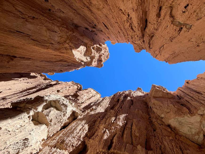 Cathedral Gorge State Park is seen on July 8, 2023. The park is located in a long, narrow valle ...