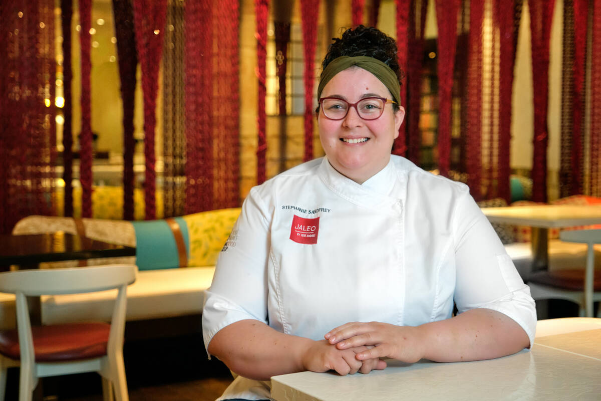 Chef Stephanie Sandfrey was recently promoted to lead the kitchens at Jaleo in The Cosmopolitan ...