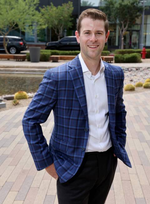 Developer Mike Moriarty poses for a photo at Downtown Summerlin in Las Vegas Tuesday, Aug. 1, 2 ...