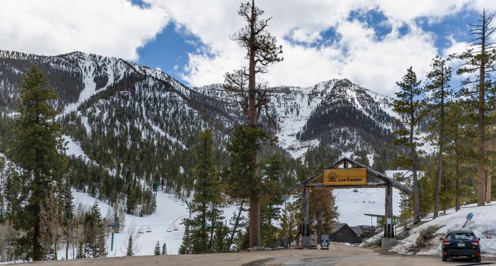 Signage for Lee Canyon, where the ski resort was sold from POWDR Corp. and the Thomas family to ...