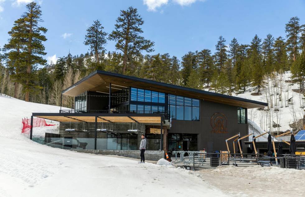 The restaurant is idle on a maintenance day at the Lee Canyon ski resort on on Thursday, April ...