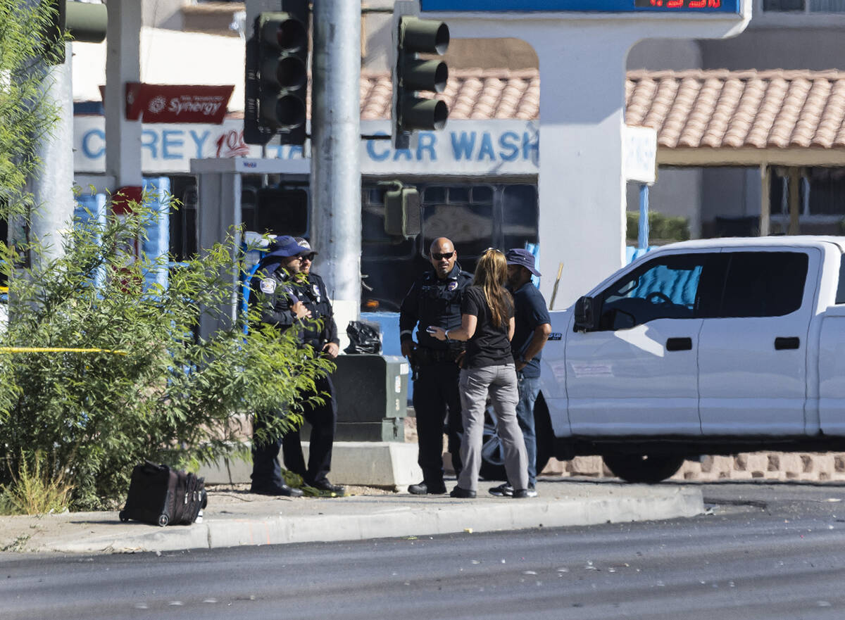 North Las Vegas police are investigating after three people were killed and two were injured af ...