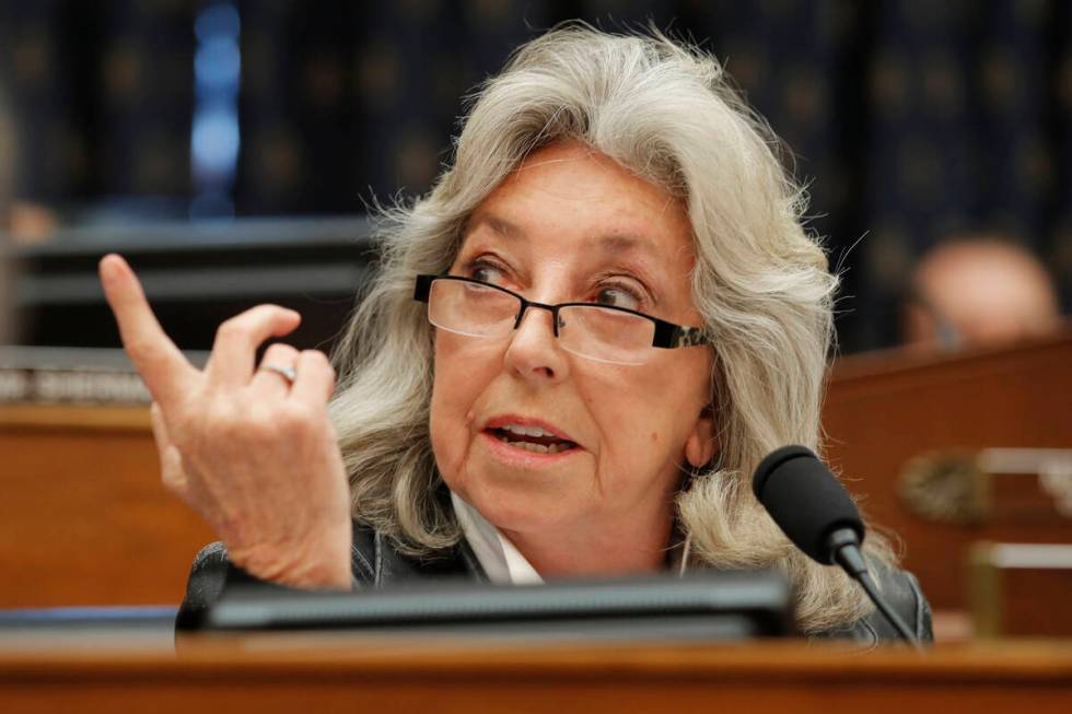 FILE - U.S. Rep. Dina Titus, D-Nev., speaks during a House Foreign Affairs Committee hearing in ...