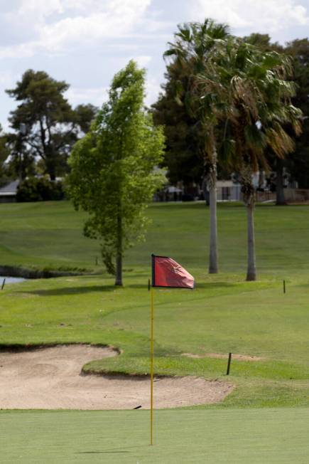 The 13th hole at Las Vegas National Golf Club on Thursday, Aug. 17, 2023, in Las Vegas. (Ellen ...