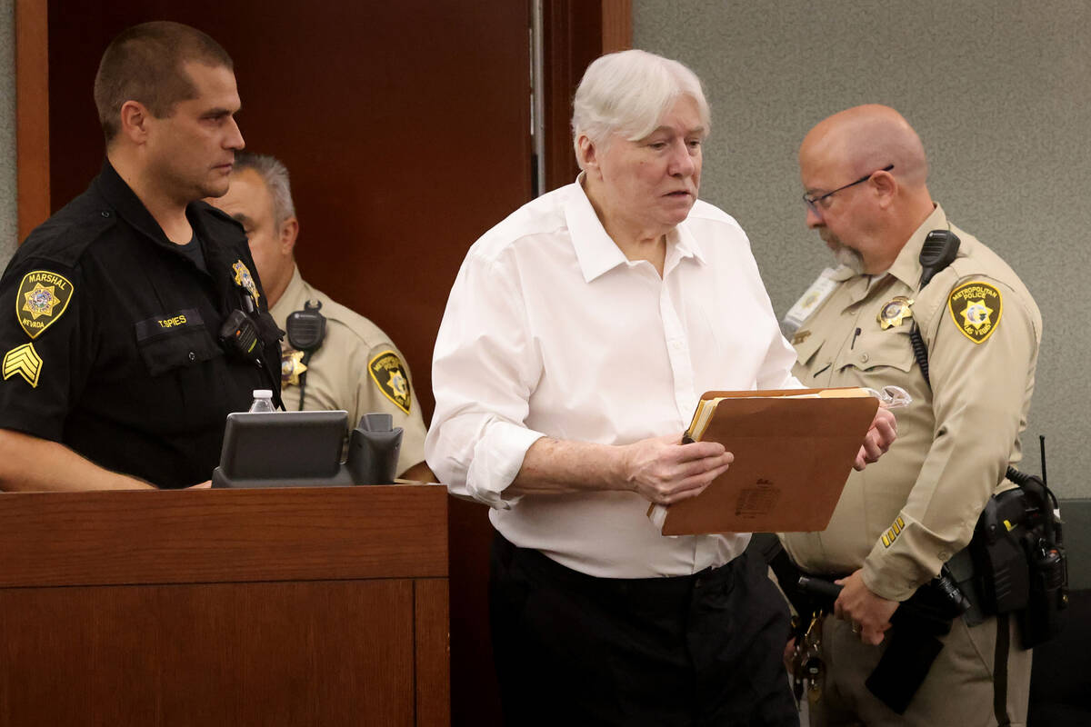 Thomas Randolph arrives in court at the Regional Justice Center in Las Vegas on Friday, Aug. 11 ...