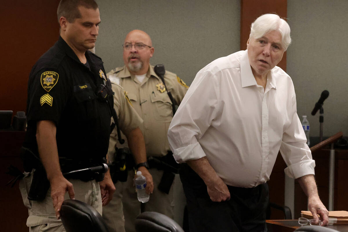 Thomas Randolph arrives in court at the Regional Justice Center in Las Vegas on Friday, Aug. 11 ...