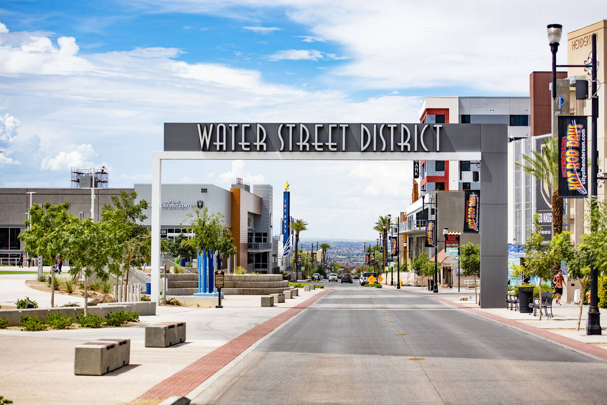 Much of the city of Henderson's growth is happening in the Water Street District. (Courtesy Cit ...