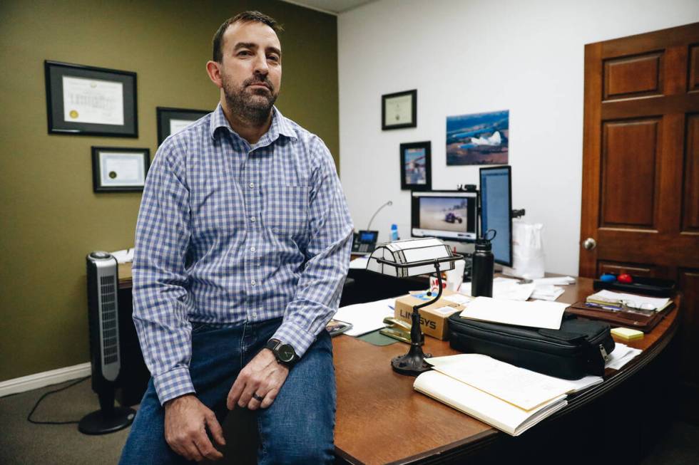 Joseph Maridon, an attorney who specializes in traffic violations, poses for a portrait at his ...