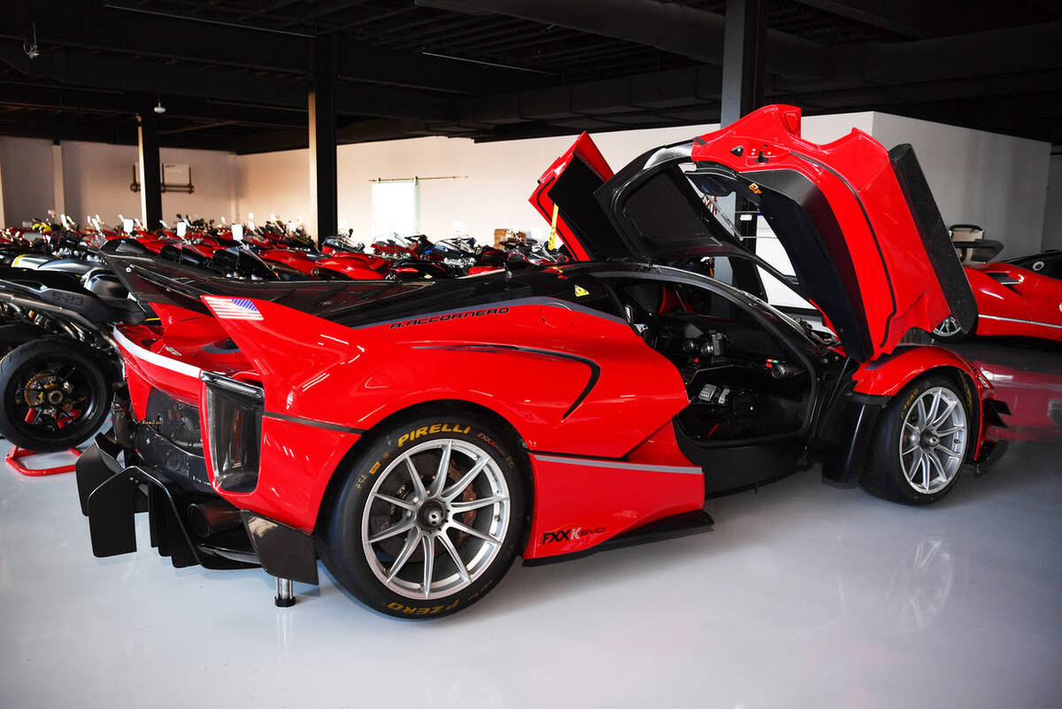 The Palms hotel-casino in Las Vegas announced it will host a display of Ferrari automobiles Nov ...