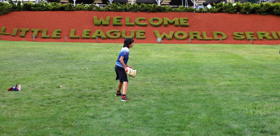 Welcome to the Little League World Series sign is seen outside of Howard J. Lamade Stadium wher ...