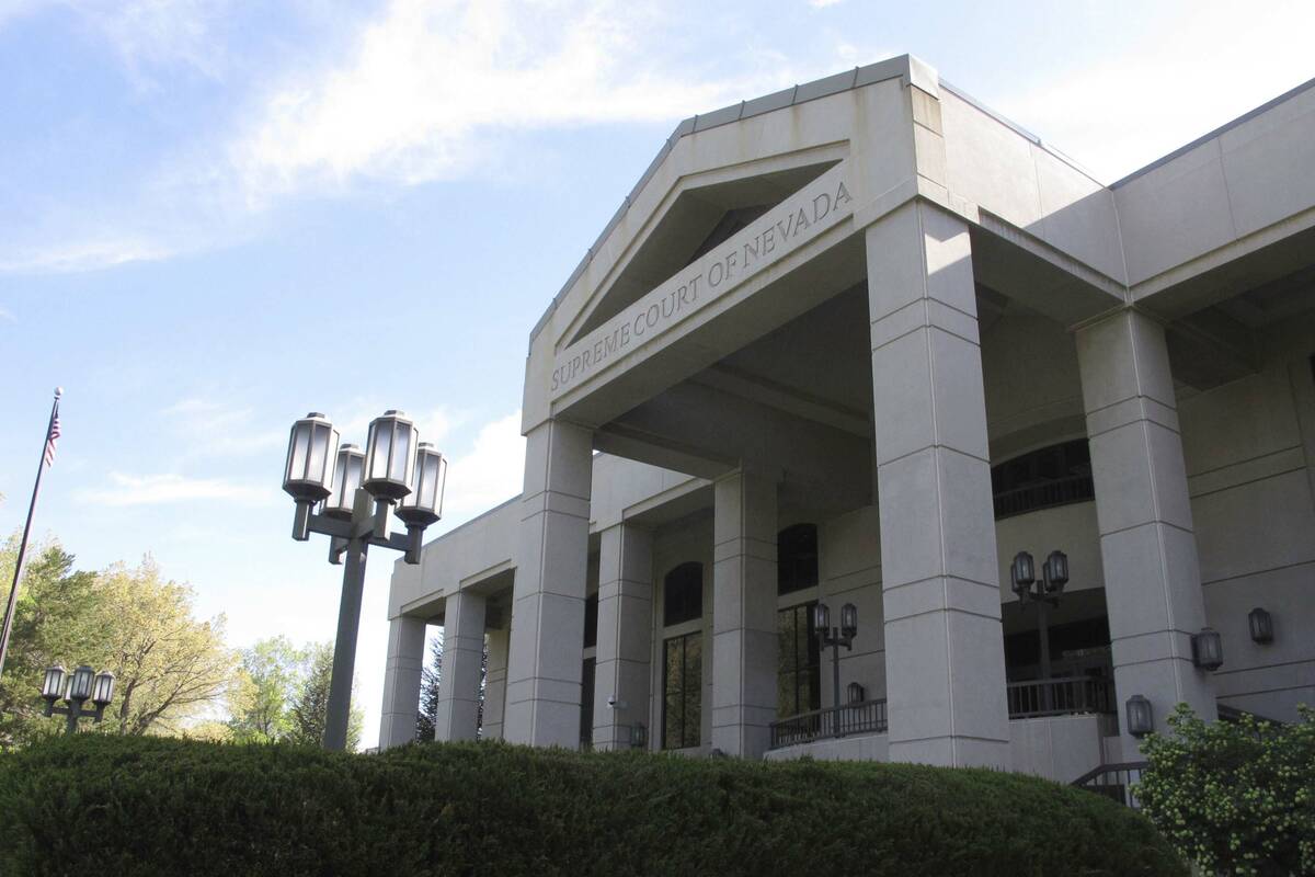 The Nevada Supreme Court in Carson City. (AP Photo/Scott Sonner)