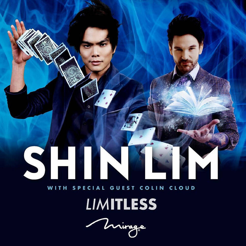 An early promotional shot of illusionist Shin Lim and guest star Colin Cloud. Lim has recently ...