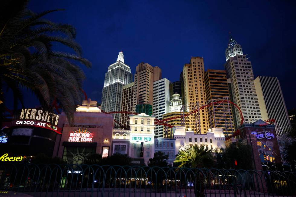 New York-New York is seen on the Las Vegas Strip, Wednesday, June 7, 2023. (Las Vegas Review-Jo ...