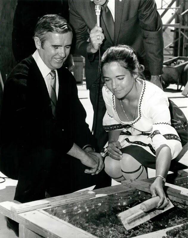 Michelle Laxalt with her father, late Sen. and former Gov. Paul Laxalt. (Courtesy of Adam Laxalt)