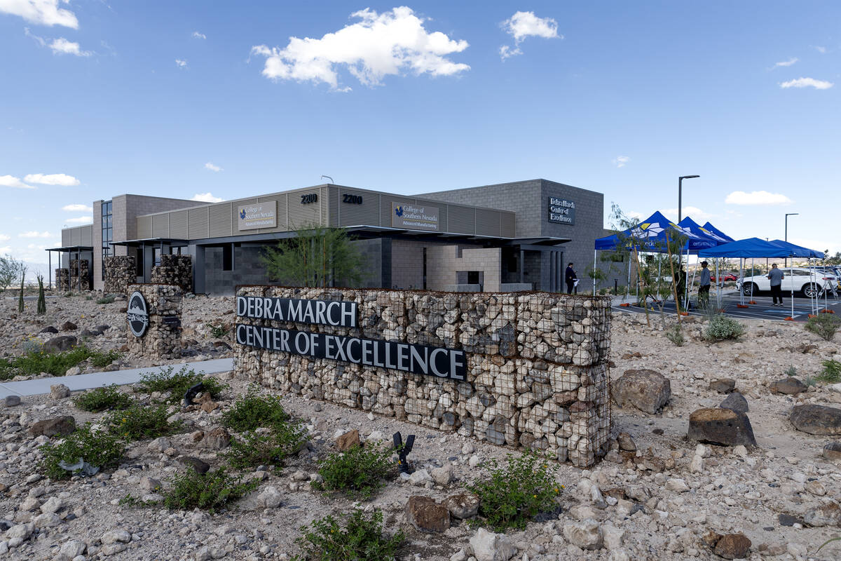 The Debra March Center of Excellence on Tuesday, Aug. 22, 2023, in Henderson. The facility is a ...