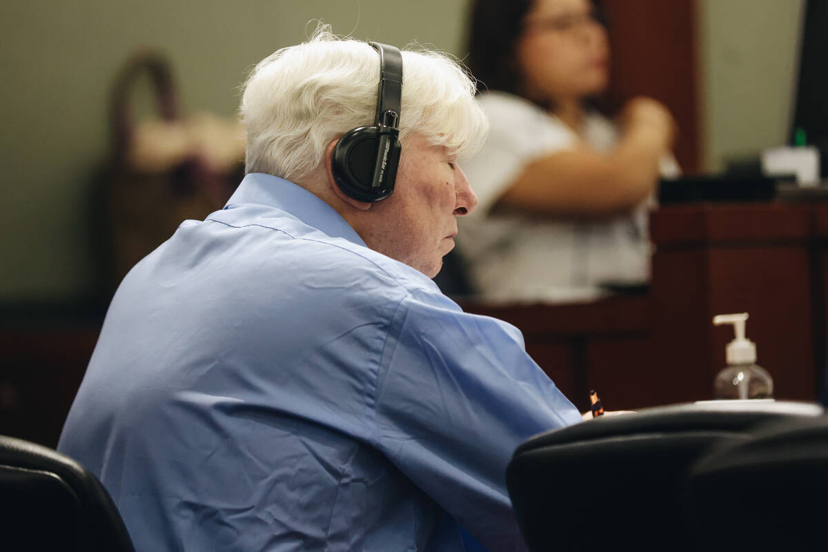 Thomas Randolph closes his eyes for a moment during his defense’s closing arguments at t ...