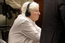 Thomas Randolph watches the jury arrives in court at the Regional Justice Center in Las Vegas T ...