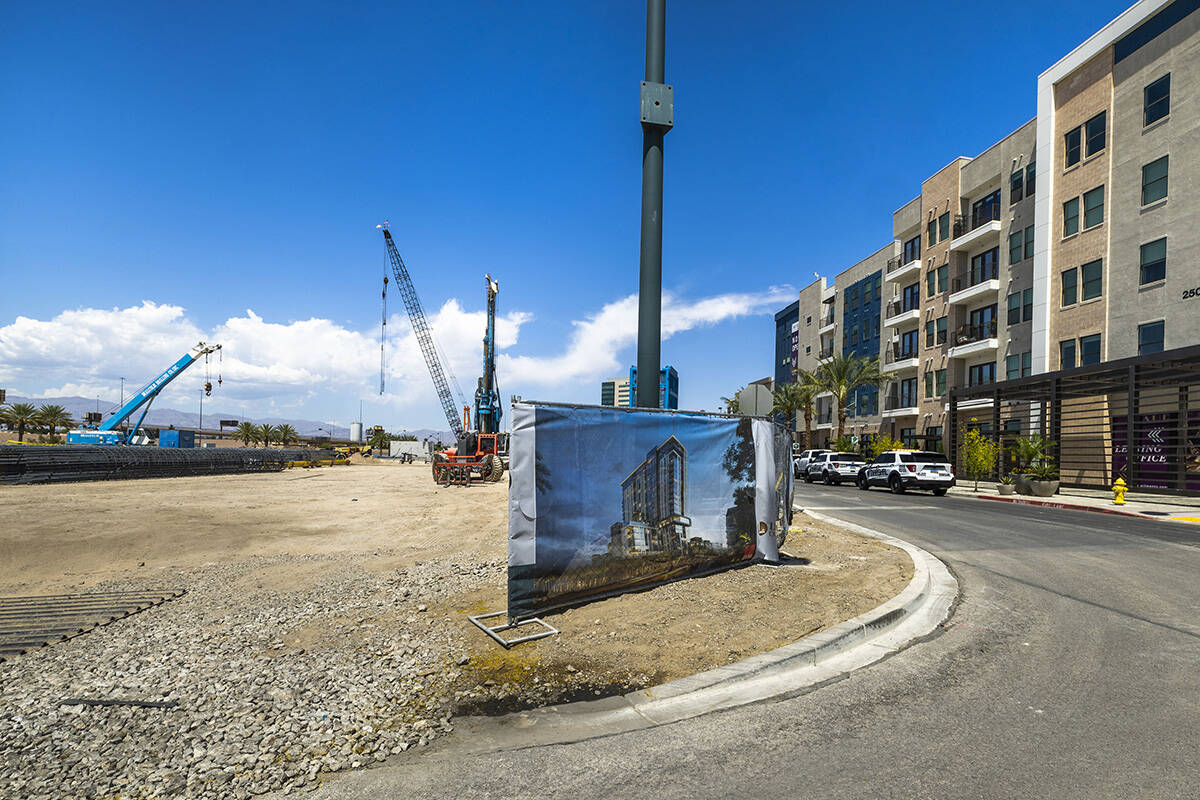 Construction begins on land for Symphony Park 2 and 3 with existing Auric across the street as ...