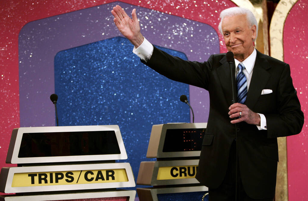 FILE - Legendary game show host Bob Barker, 83, waves goodbye as he tapes his final episode of ...