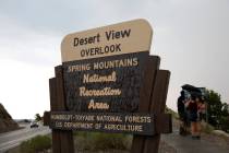 Spring Mountains National Recreation Area in 2022. (Ellen Schmidt/Las Vegas Review-Journal/File ...