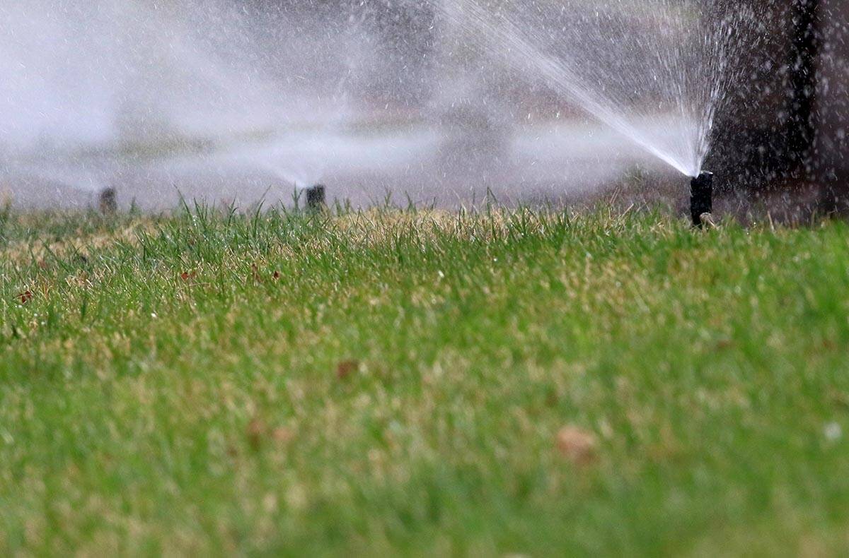 Watering schedules in Southern Nevada are changing to their fall schedule on Friday, Sept. 1, 2 ...
