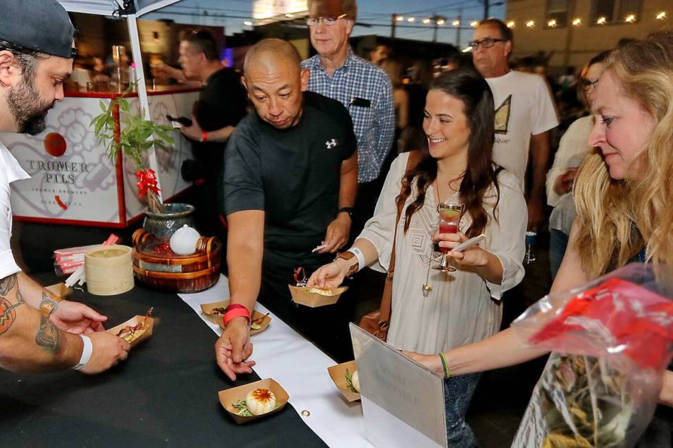 Chef Marc Marrone at the 2019 Vegas Unstripped food festival in the Arts District of Las Vegas. ...