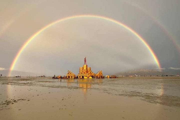 Black Rock City, home of the Burning Man festival, on Friday, Sept. 1, 2023. (Mark Fromson)