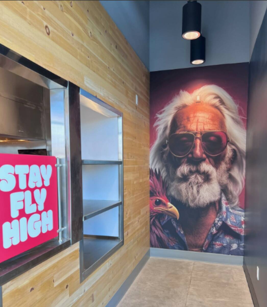 The interior of the new Wing Zone Hot Chicken and Wings shop on Las Vegas Boulevard South. The ...