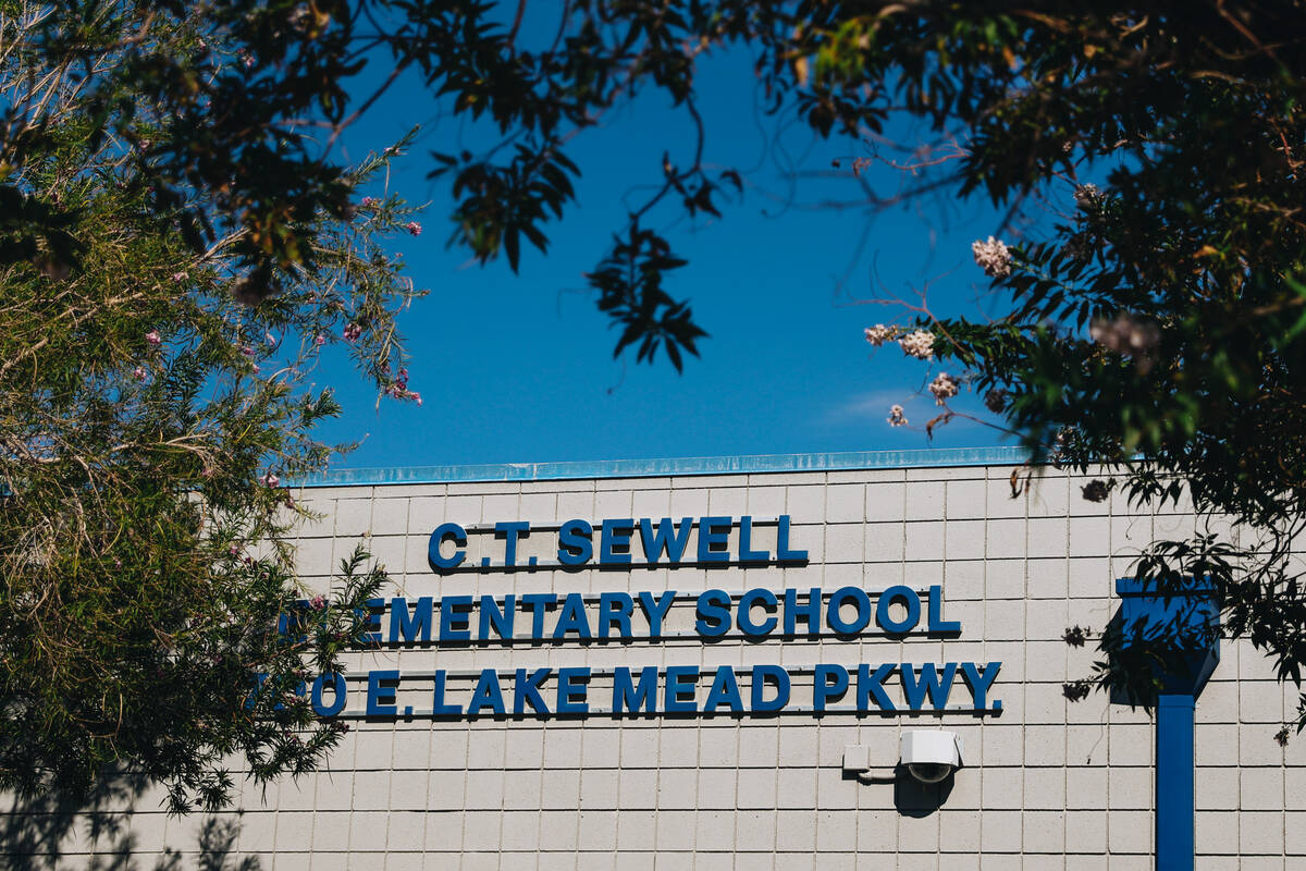 C.T. Sewell Elementary School is seen on Friday, Sept. 8, 2023, in Henderson. (Madeline Carter/ ...