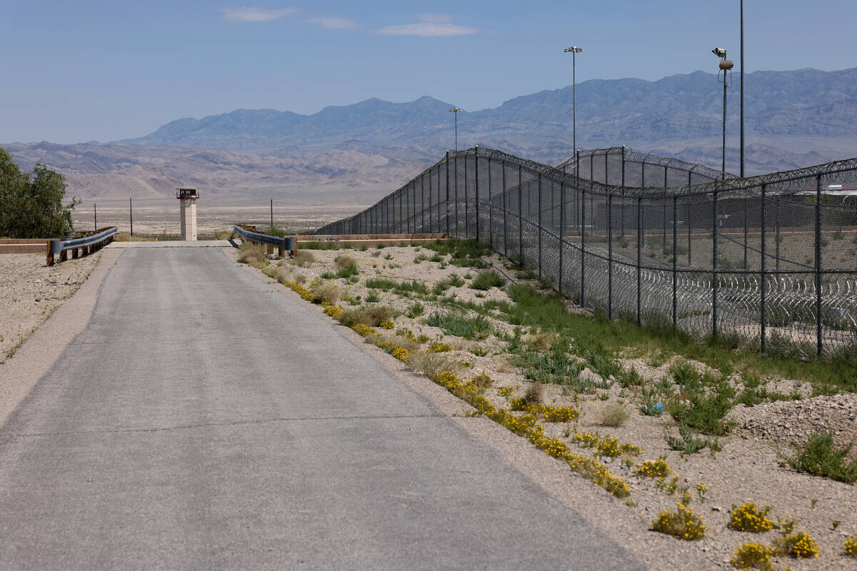 Southern Desert Correctional Center north of Las Vegas is shown Friday, Sept. 8, 2023. (K.M. Ca ...