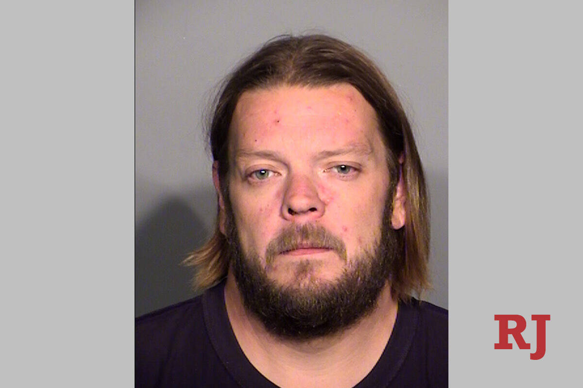 Corey Harrison of "Pawn Stars" and "Pawn Stars Do America" is shown in his Metro Police booking ...