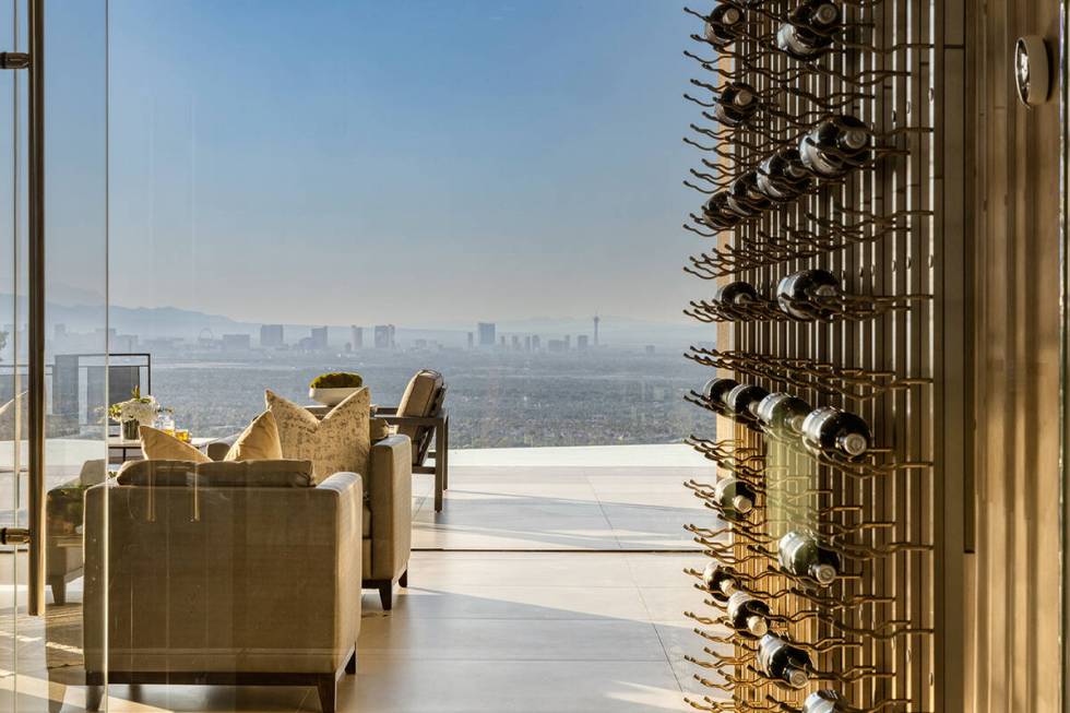 The wine cellar. (Douglas Elliman Las Vegas)