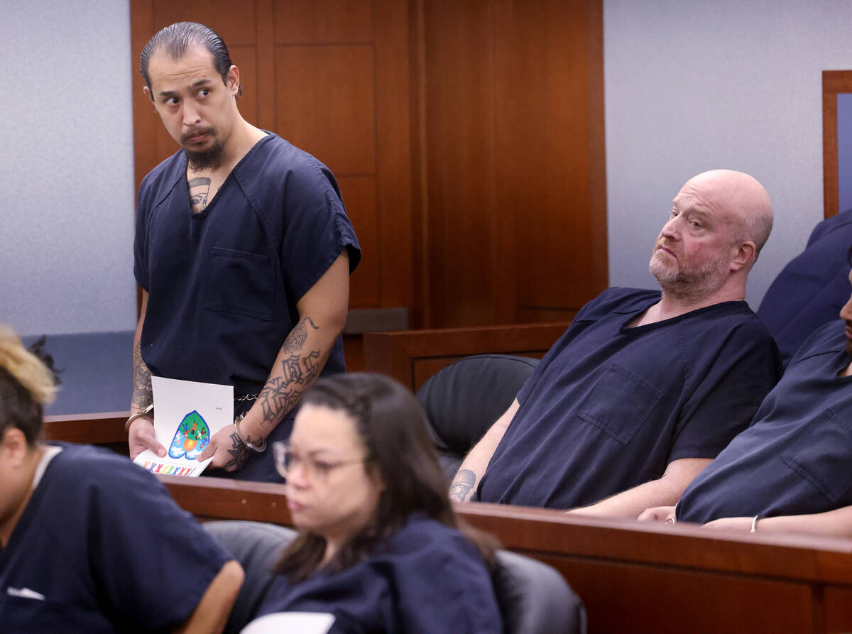 Victor Angel Villanueva appears in court for sentencing at the Regional Justice Center in Las V ...