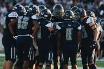 Shadow Ridge regroups after giving up another touchdown to Arbor View during a game at Shadow R ...