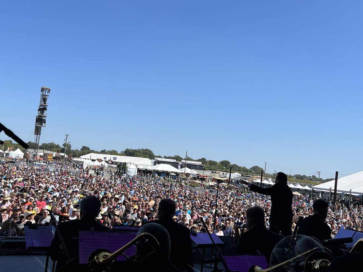 Wayne Newton plays to a crowd of about 40,000, at the Bourbon & Beyond Festival in Nashville on ...