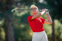 Junior McKenzi Hall became just the second woman in UNLV history to shoot 64 in competition on ...