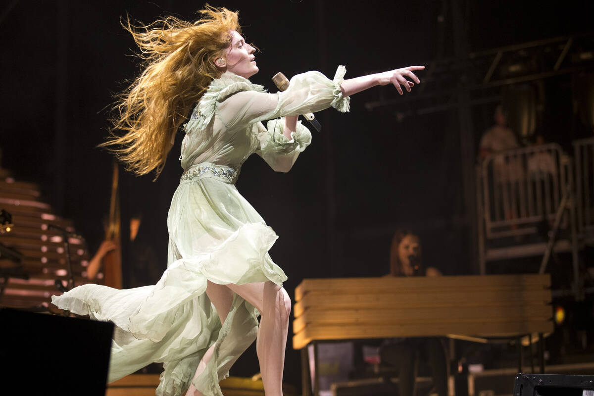 Florence Welch of the English rock band Florence and the Machine performs on day two of the ann ...