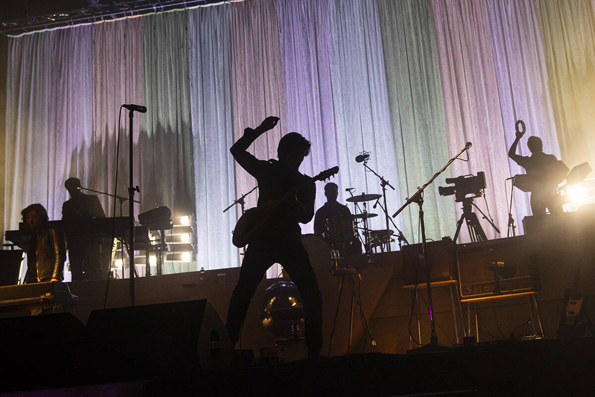 The Arctic Monkeys perform during the first day of the Life is Beautiful festival on Friday, Se ...