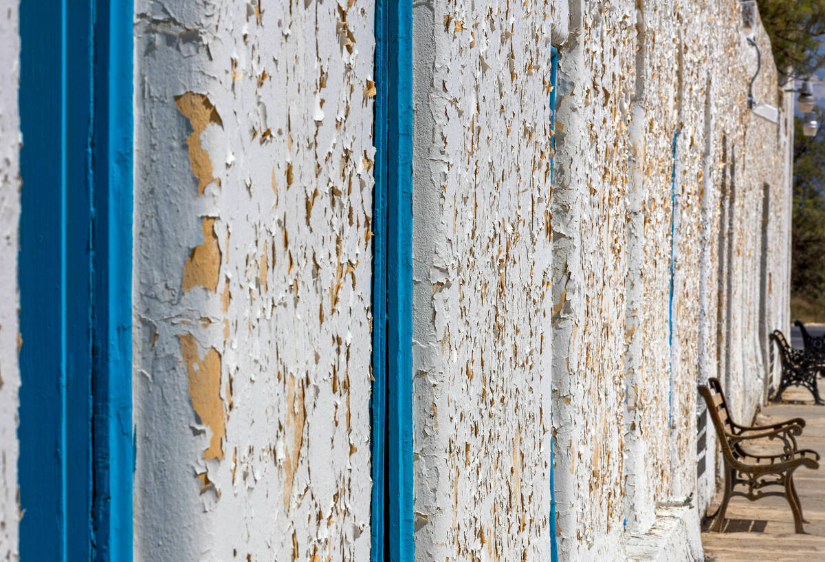 The exterior walls of the 100-year-old Amargosa Opera House and Hotel show their age, the build ...