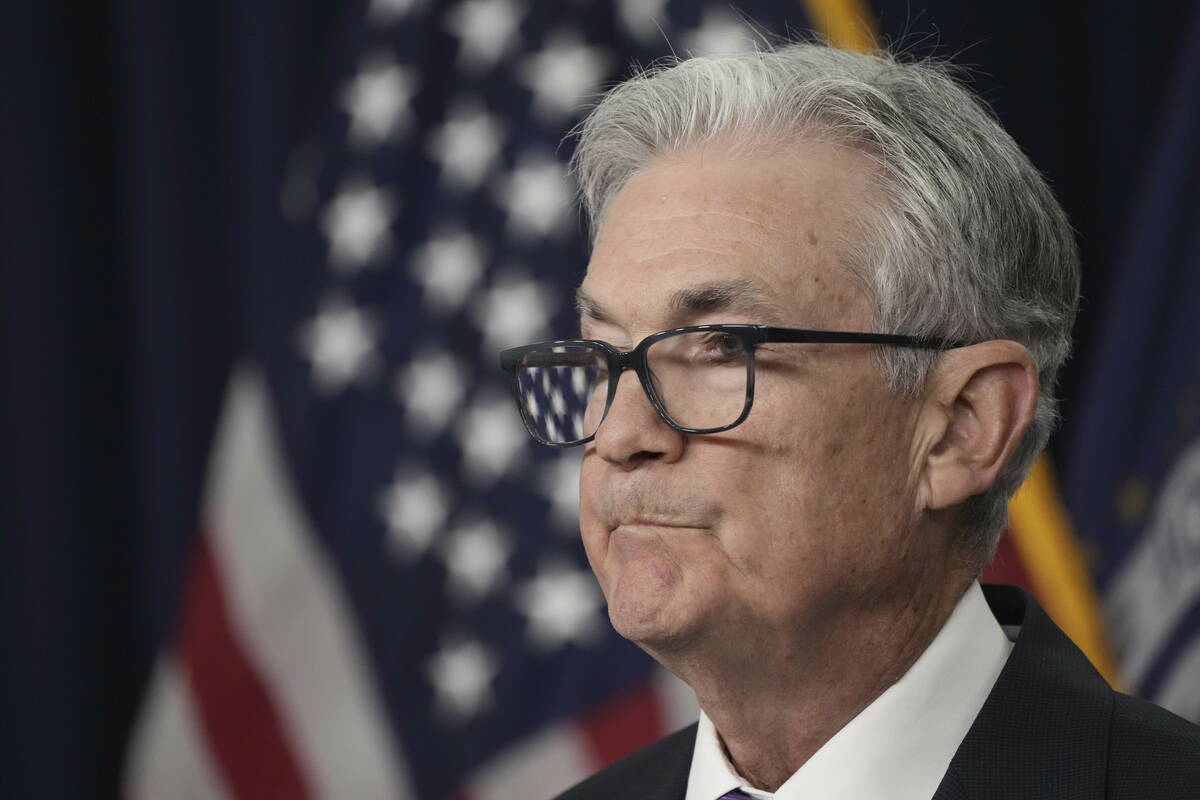 Federal Reserve Chairman Jerome Powell speaks during a news conference following the Federal Op ...
