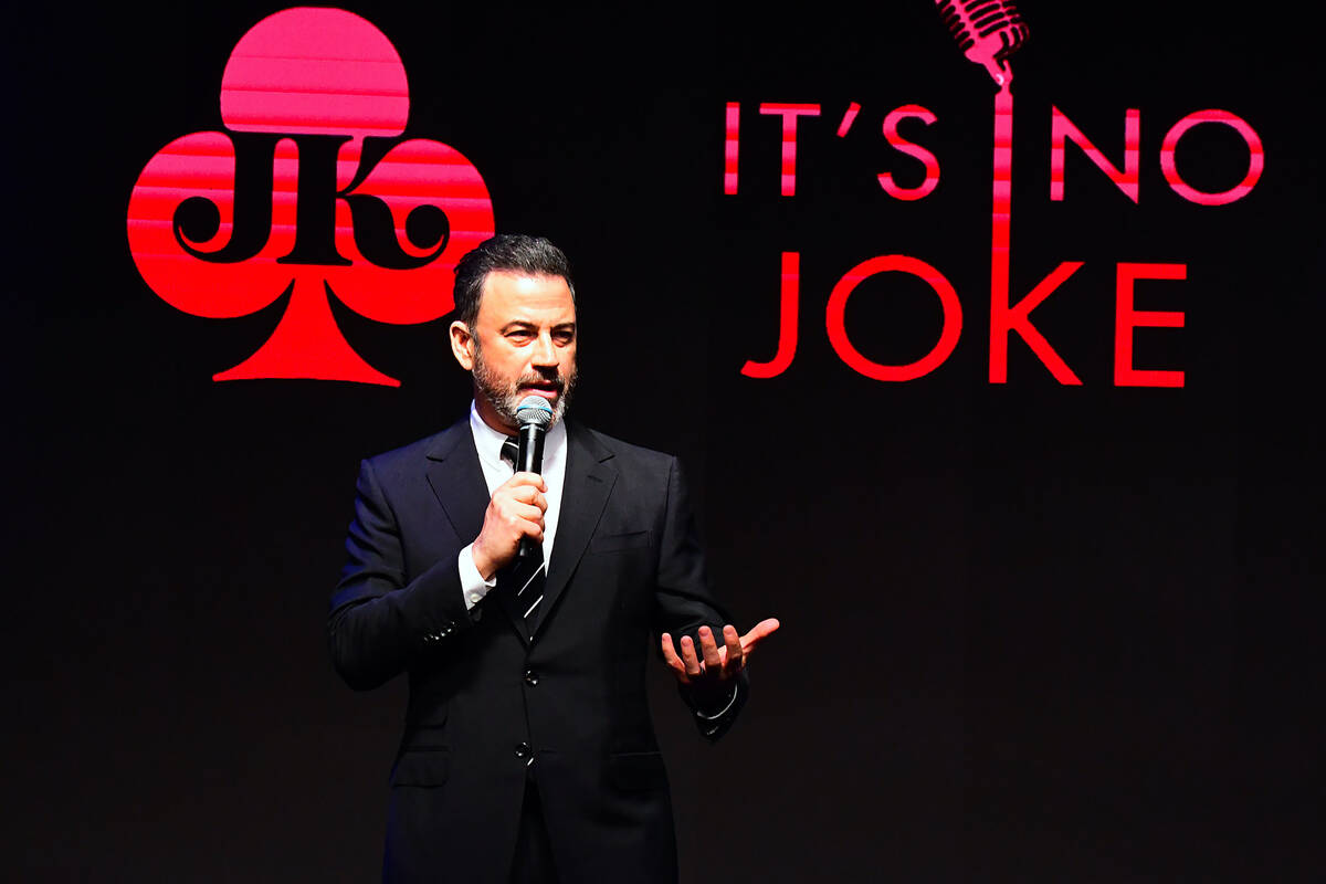 Jimmy Kimmel is shown at the "It's No Joke" Project ALS fundraiser for Joey Porrello, Kimmel's ...