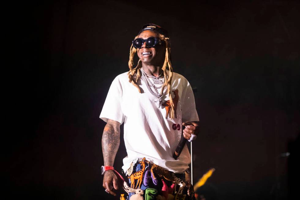 In this Saturday, Sept. 7, 2019 photo, Lil Wayne performs during his fifth annual Lil WeezyAna ...