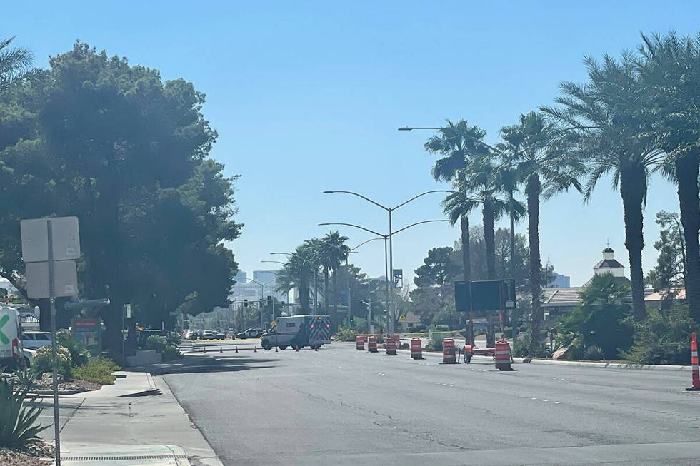 A pedestrian was struck by a vehicle near South Rancho Drive and Palomino Lane at 10:20 a.m. on ...