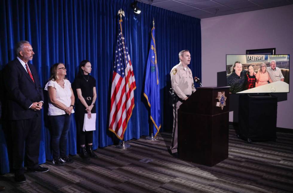 Lt. Jason Johansson of the Metropolitan Police Department addresses the media at a press confer ...