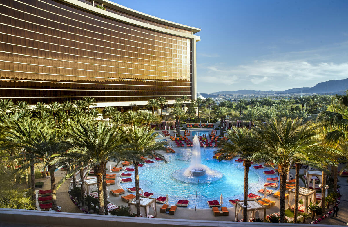 Visitors can enjoy the large pool within the Red Rock Resort. (L.E. Baskow/Las Vegas Review-Jou ...