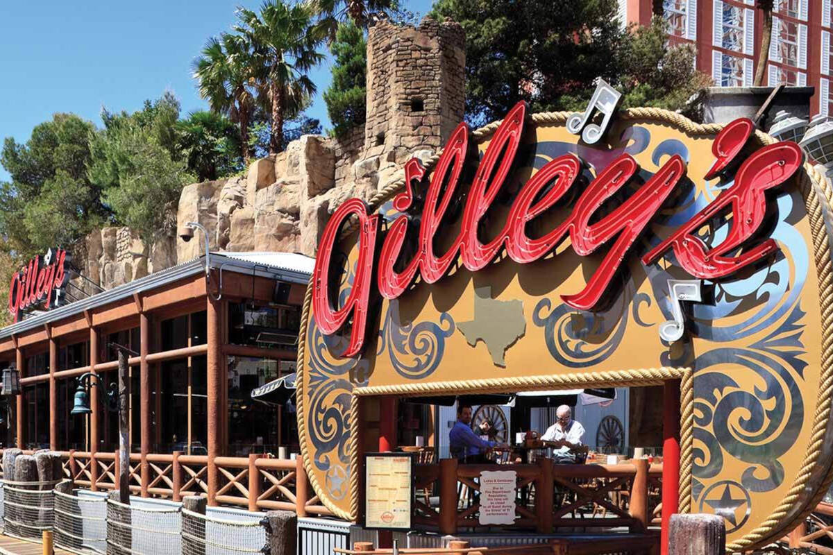 Gilley's Saloon at Treasure Island on the Las Vegas Strip. The restaurant reopened after being ...